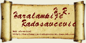 Haralampije Radosavčević vizit kartica